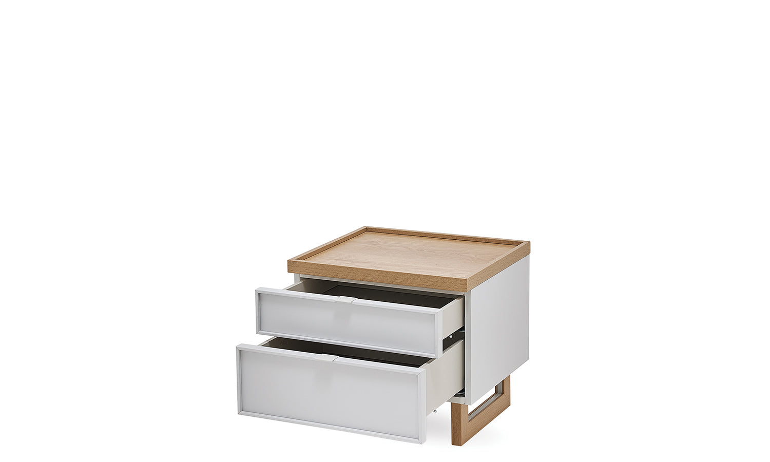 Нощно шкафче «Puerta» + две чекмеджета, размер 55х51х49см
