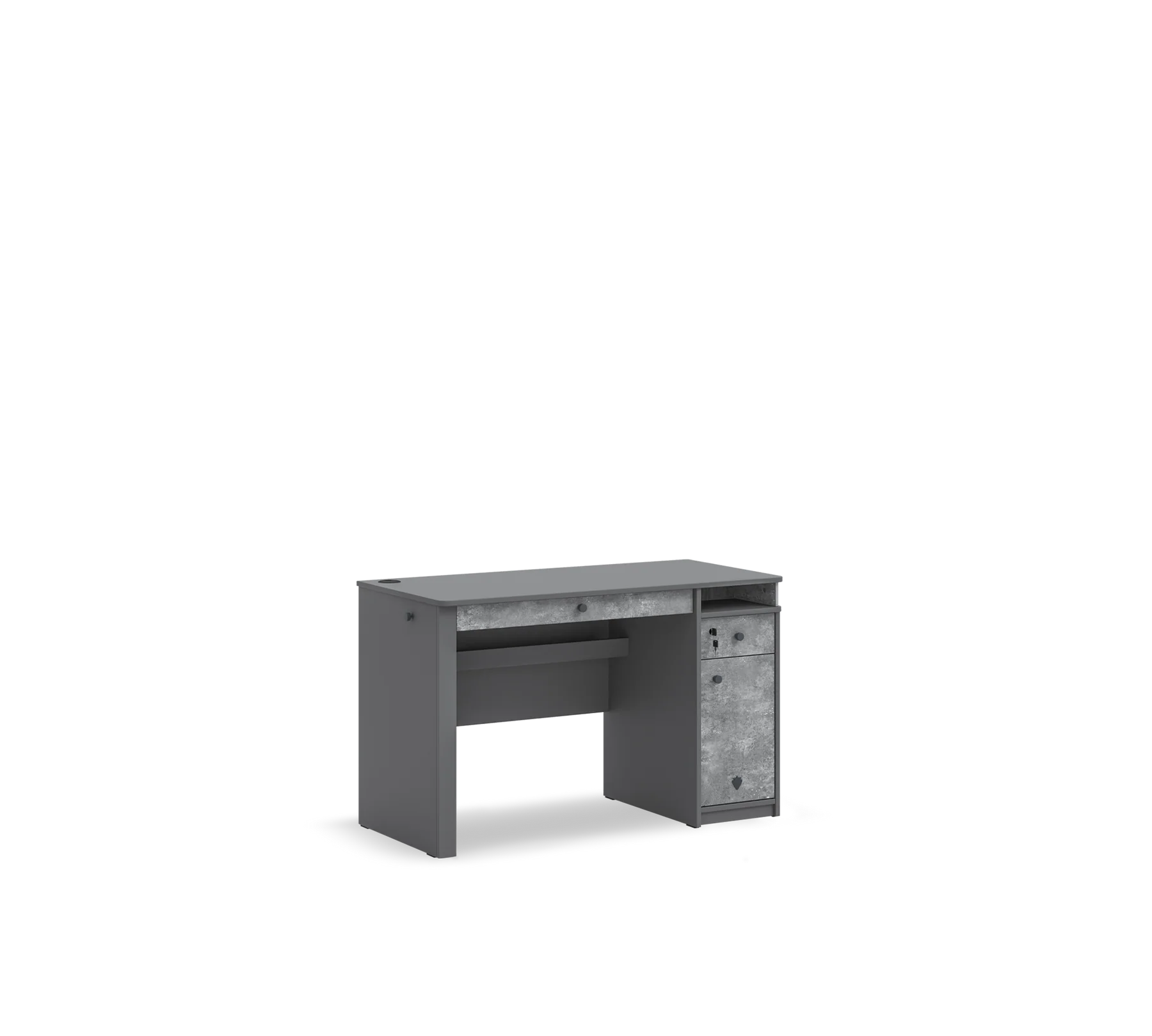 Бюро «Space Gray» с чекмеджета, размер 121x75x57см