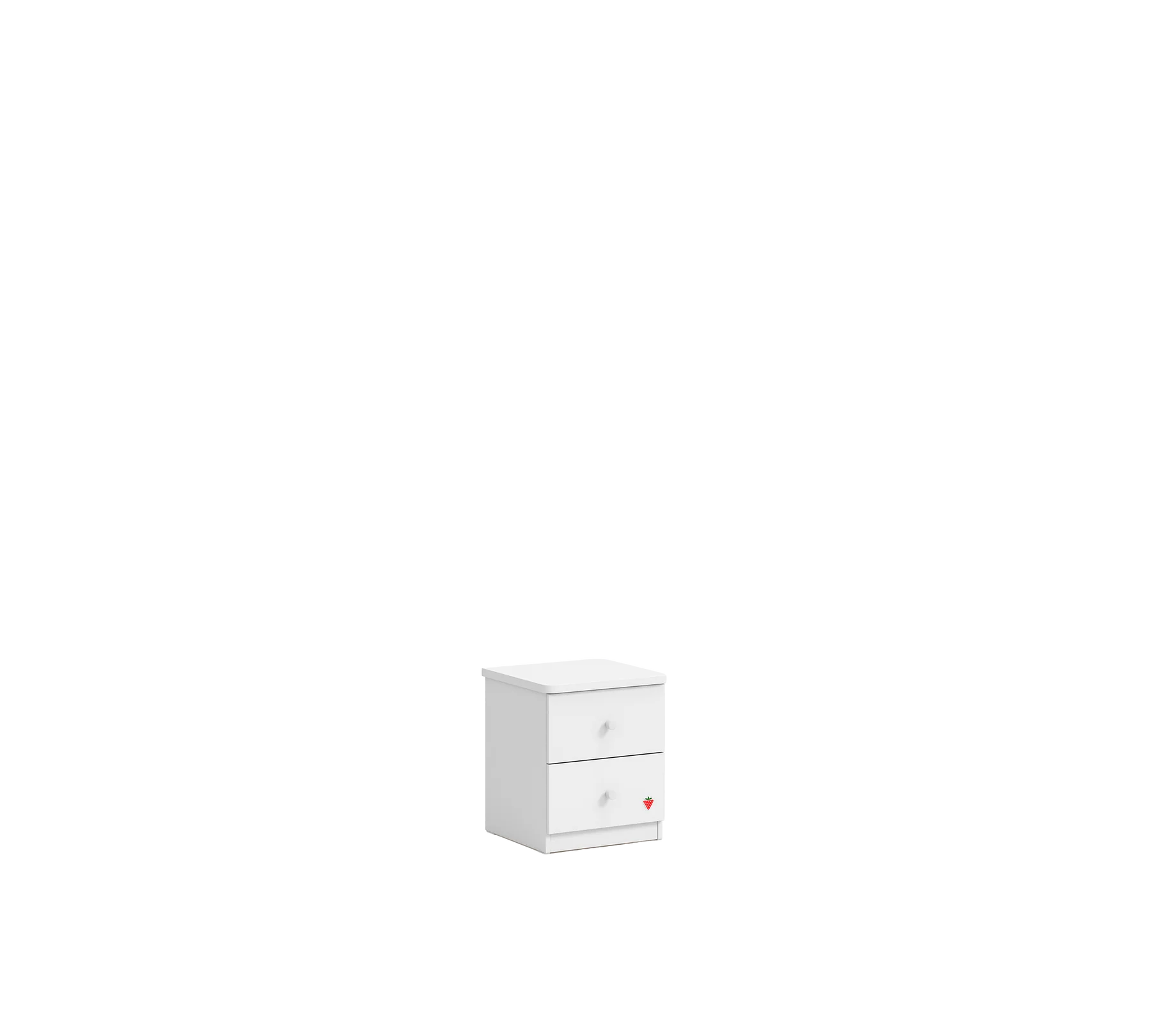Нощно шкафче «Varia White» + две чекмеджета, размер 43х50х42см
