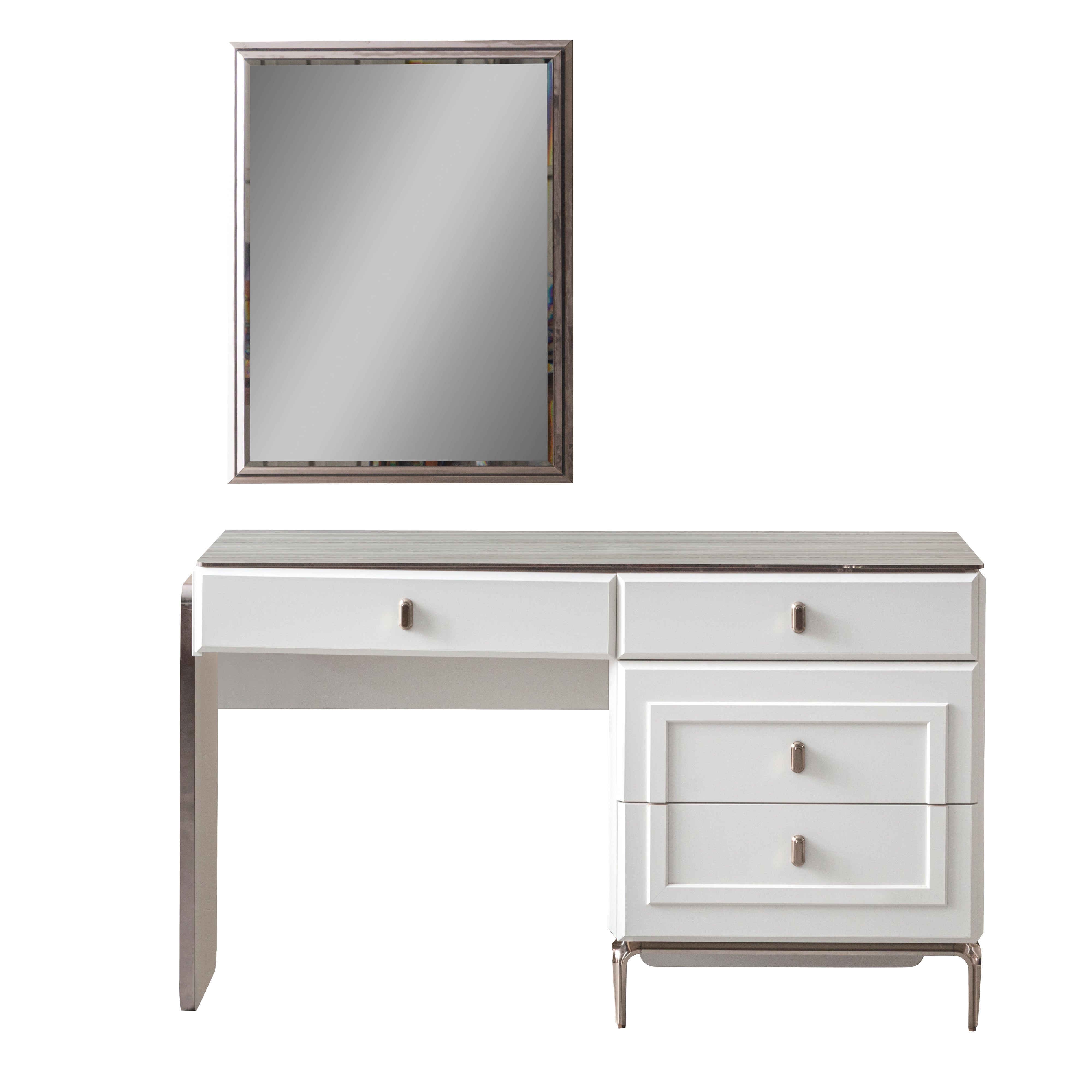 Тоалетка «Chloe» с 4 чекмеджета, размер 140х81х46см