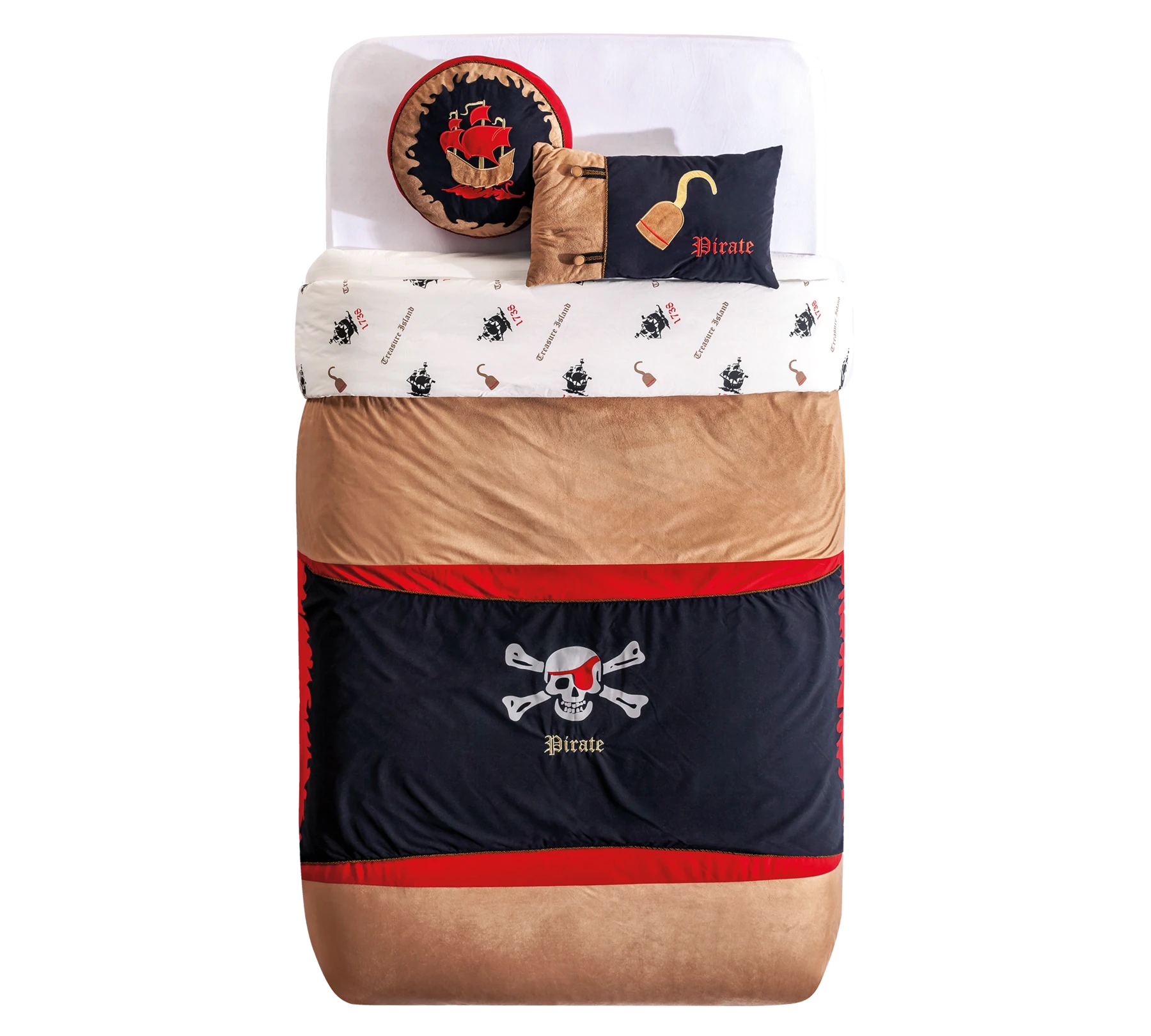 Покривало за легло «Pirate Hook» + калъфка, с възглавница, размер 90-100см