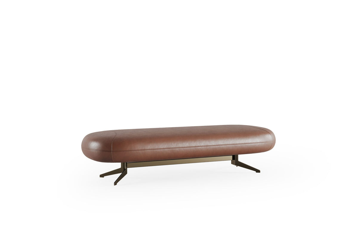 Пейка Bon Bon с естествена кожа, размер 165х42х60см