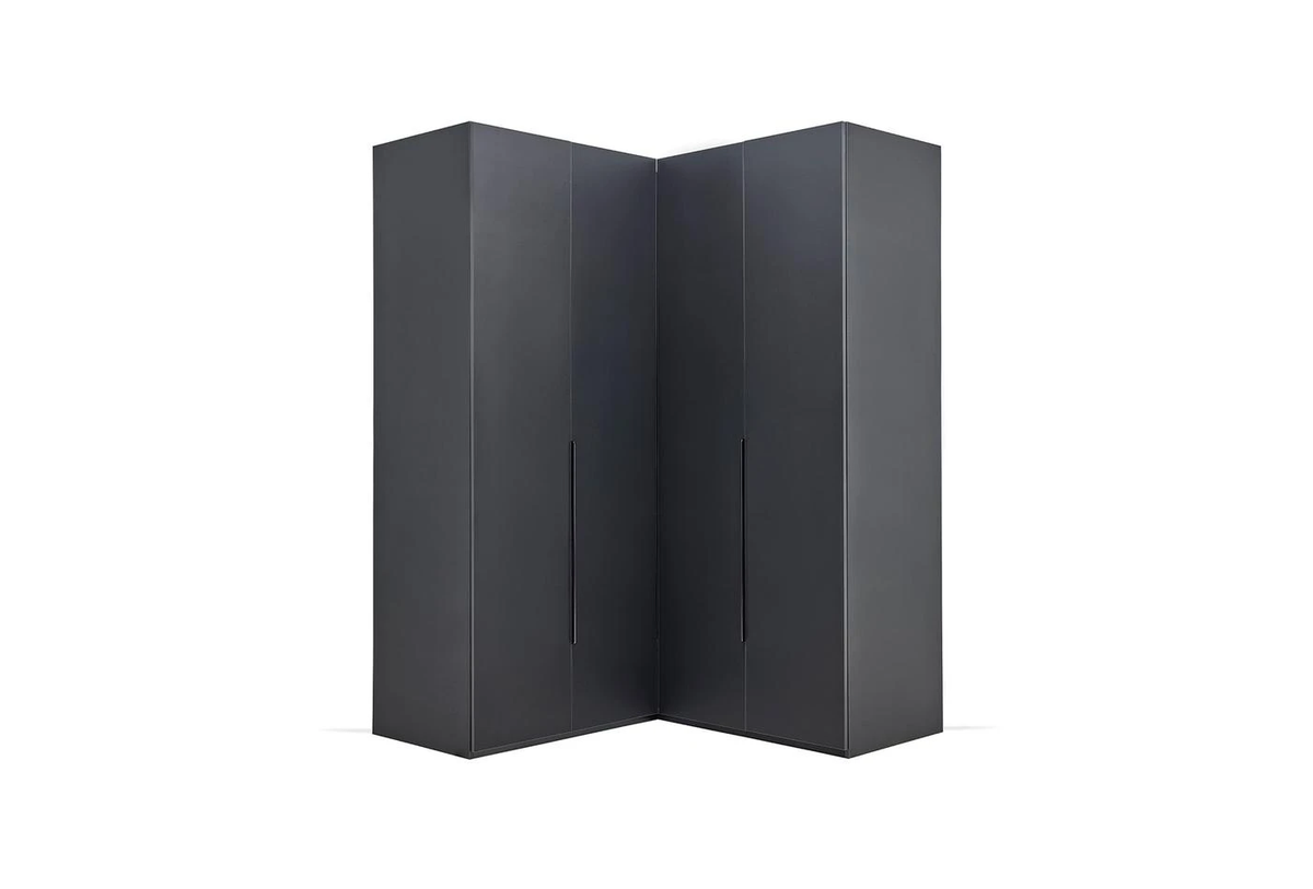 Ъглов гардероб «Legato Black» - ширина 152см