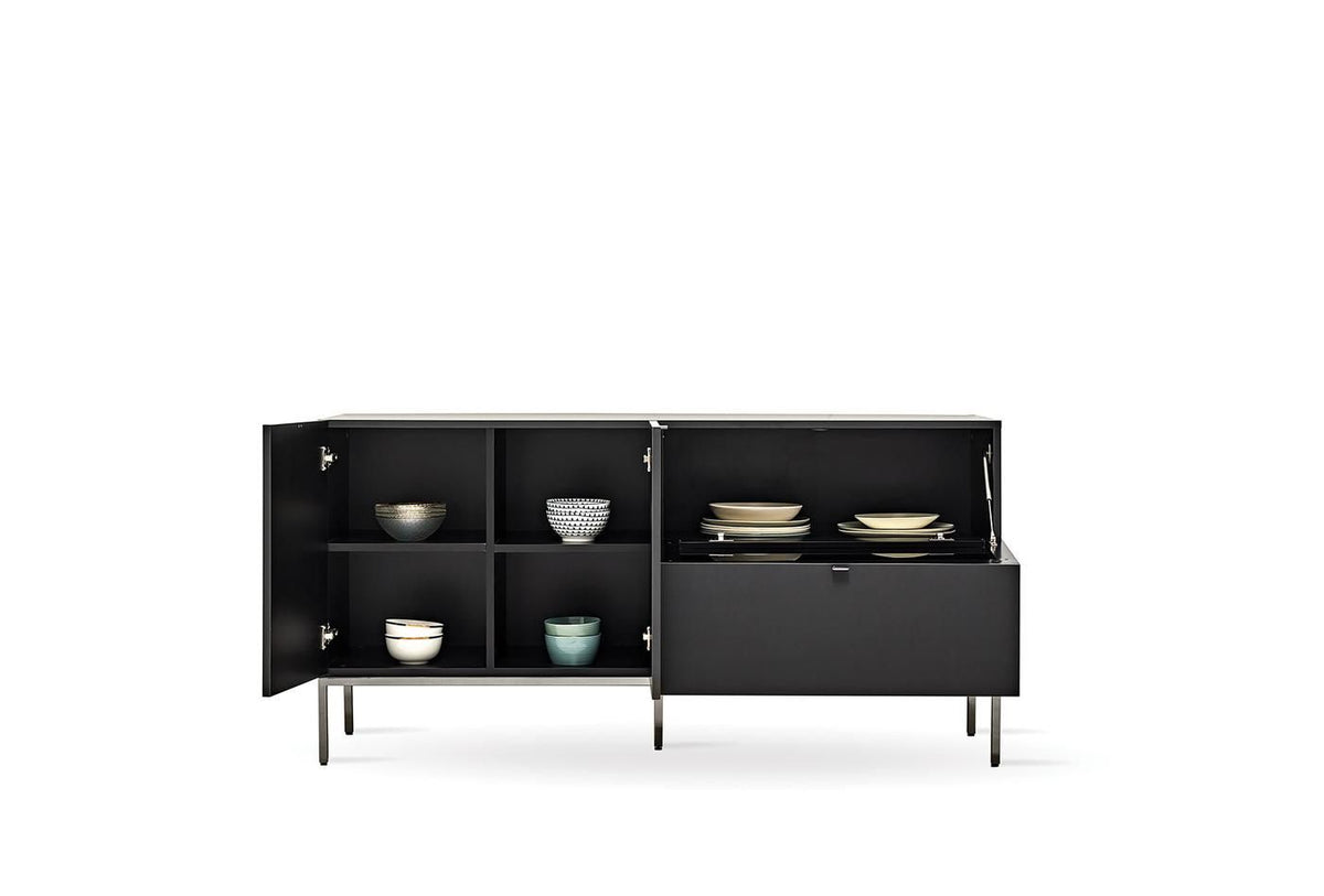 Бюфет «Legato Black» с чекмедже, размер 160х81х48см