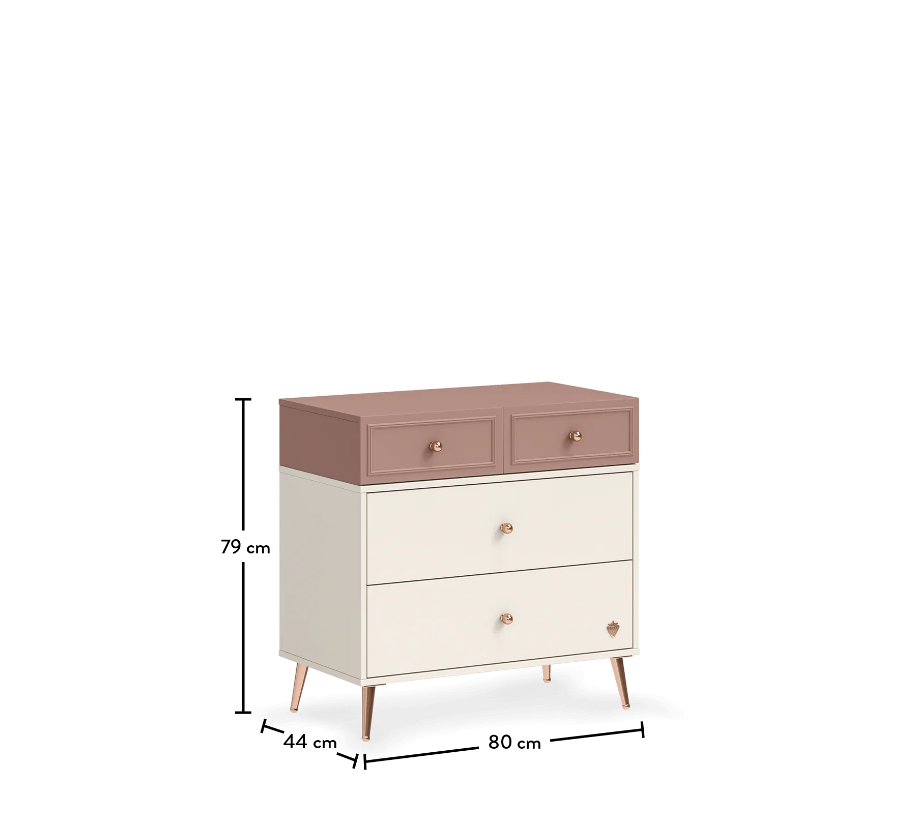 Скрин «Elegance» с четири чекмеджета, размер 80х79х44см