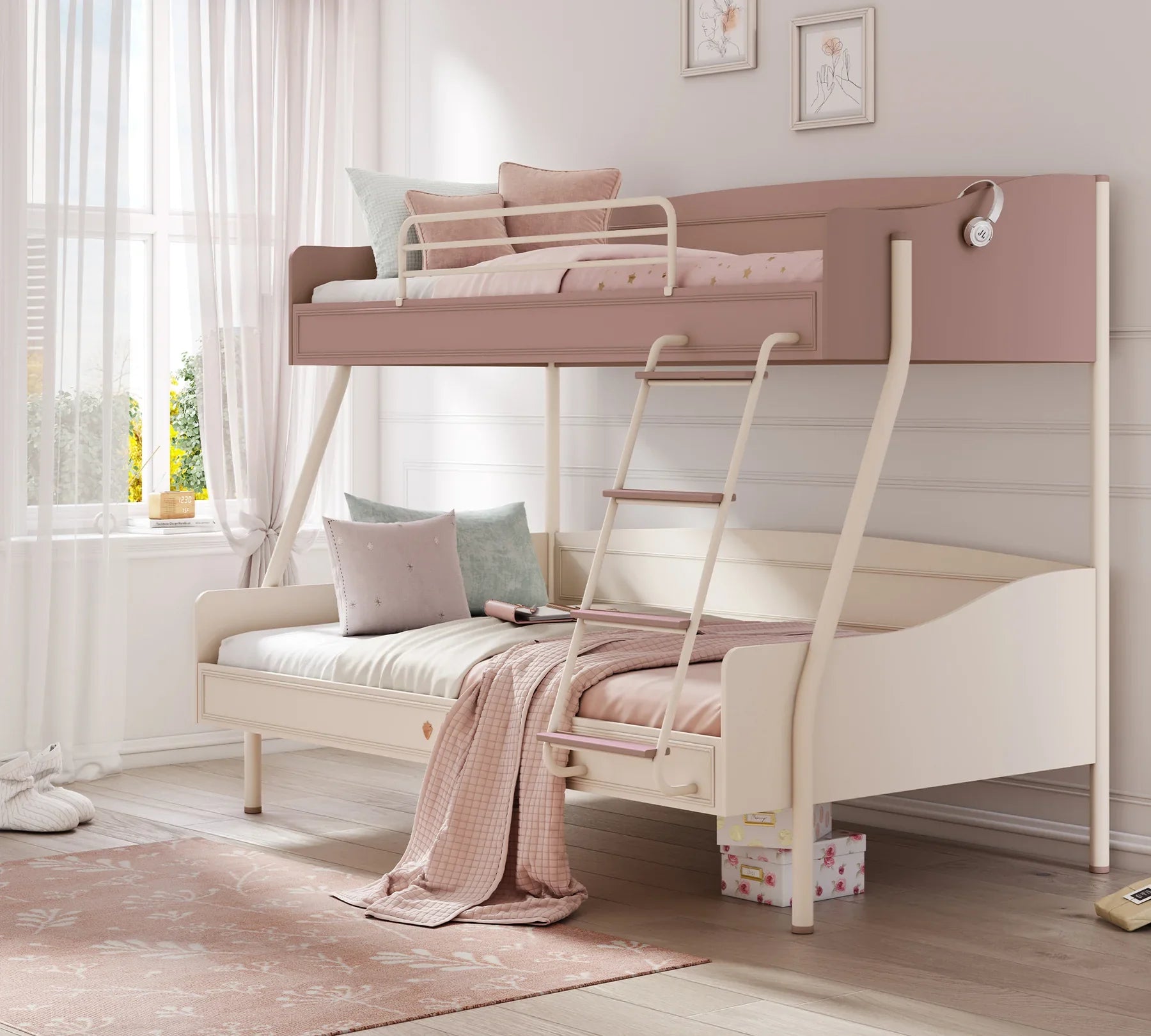 Двуетажно легло «Elegance» за матраци 90x200 и 120x200см