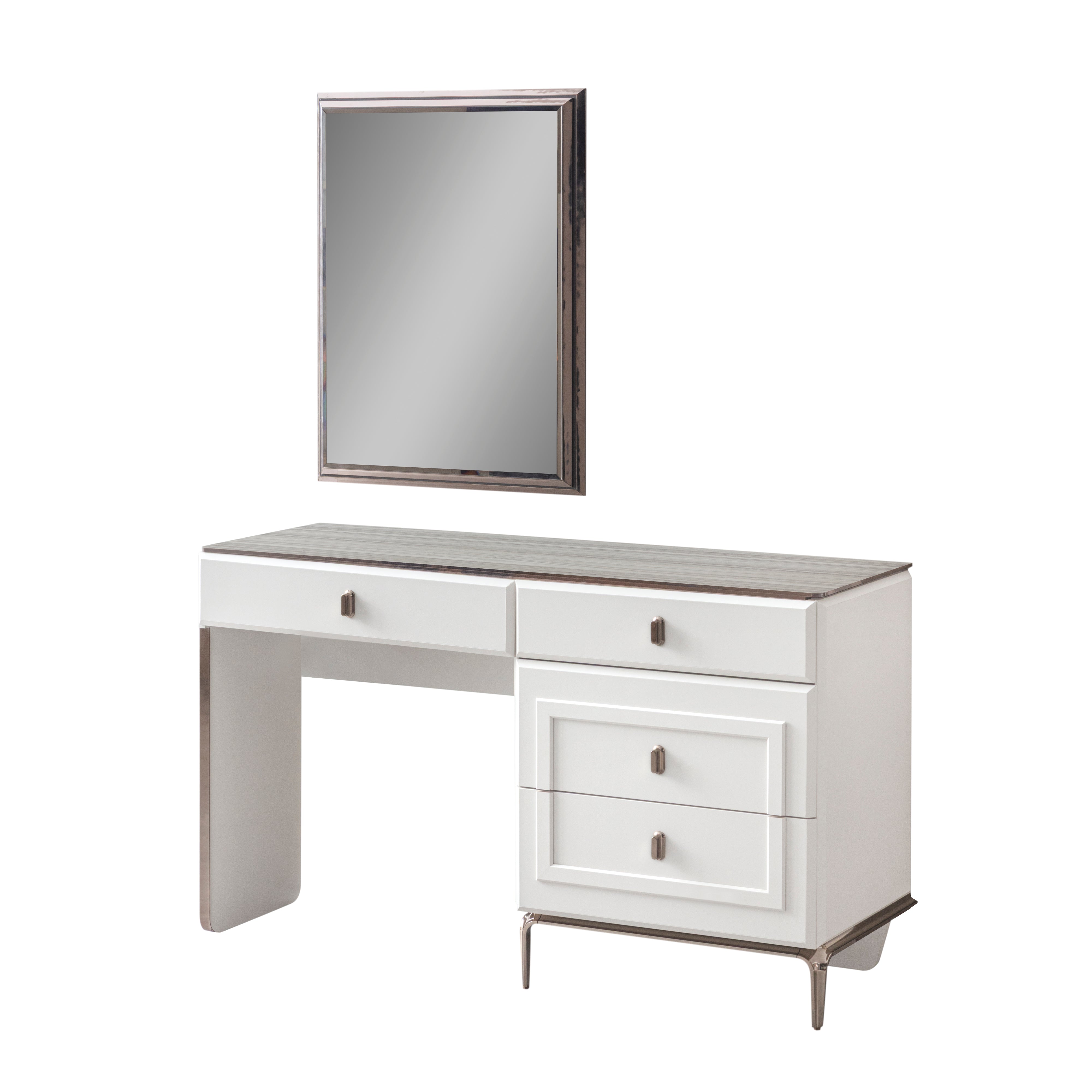Тоалетка «Chloe» с 4 чекмеджета, размер 140х81х46см