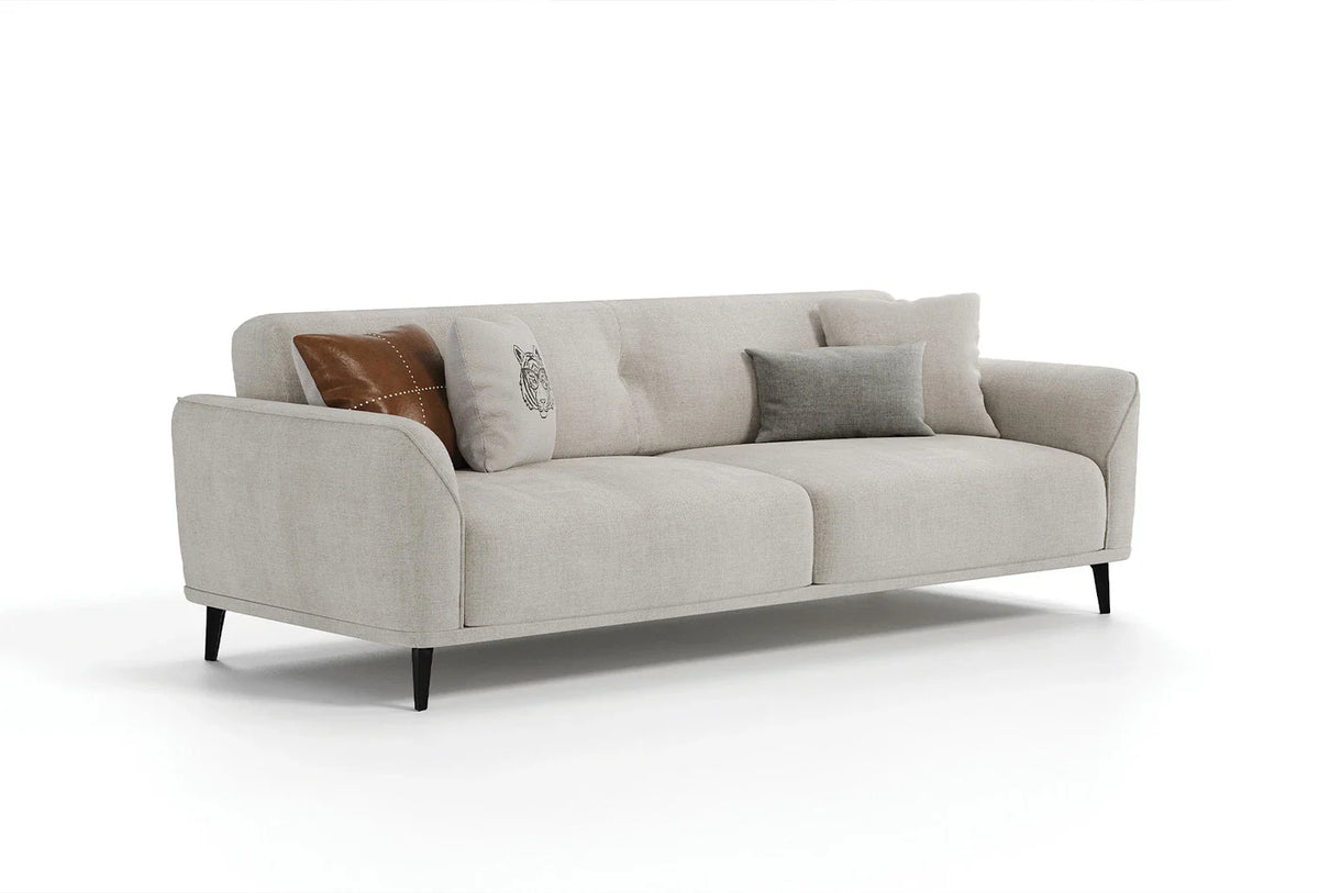 Триместен разтегателен диван «Cante» + 4 декоративни възглавници, ширина 230см