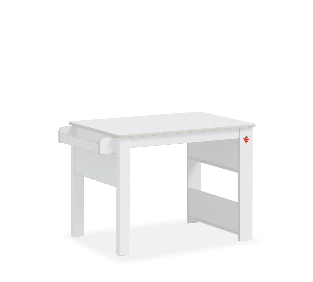Игрално бюро «Montes White» + етажерка, размери 89х60х59см