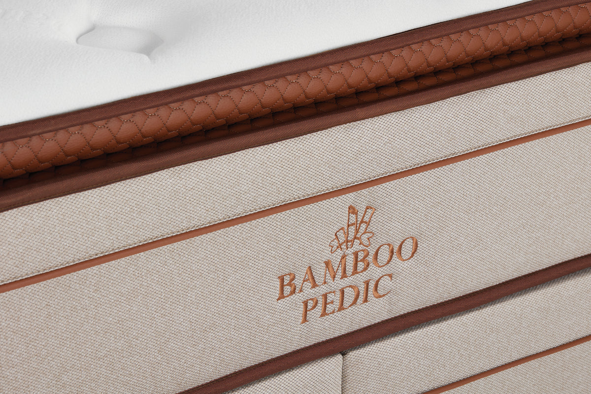 Матрак «Bamboo Pedic» с бамбукови влакна, с микрокапсули, с покет пружинна система, 34 см