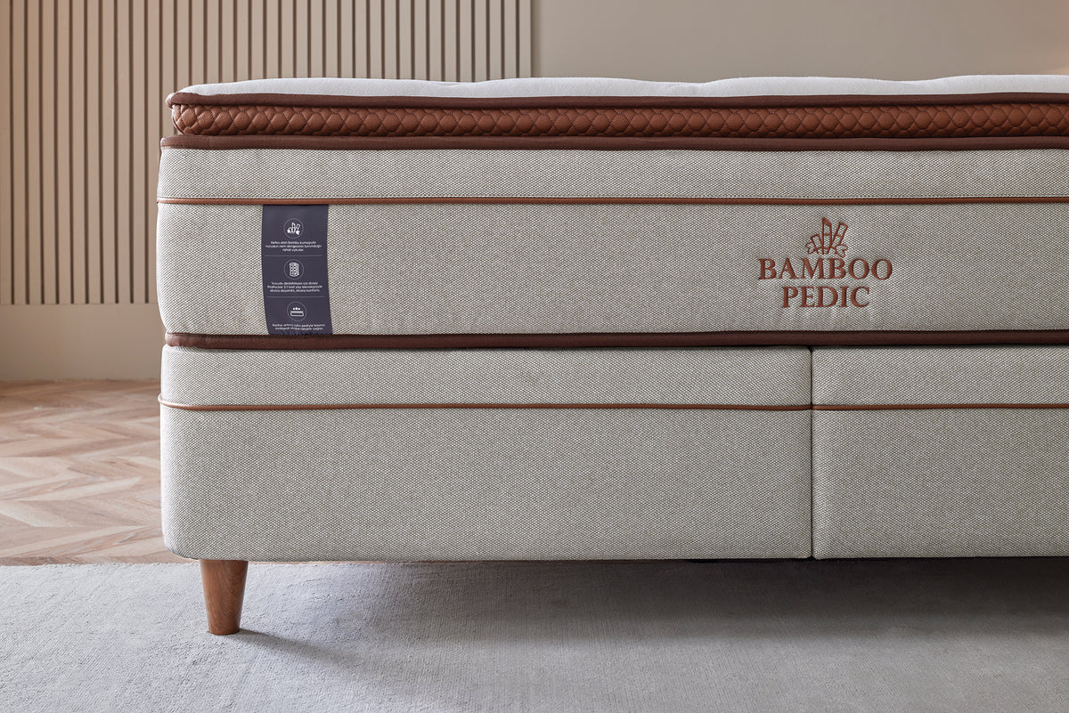 Матрак «Bamboo Pedic» с бамбукови влакна, с микрокапсули, с покет пружинна система, 34 см