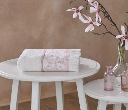 Кърпа за ръце «Romantic Touch Krem/Pembe» памук, размер 50x90cm