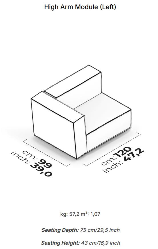 26 модула за модулен диван «Plus Poufy»