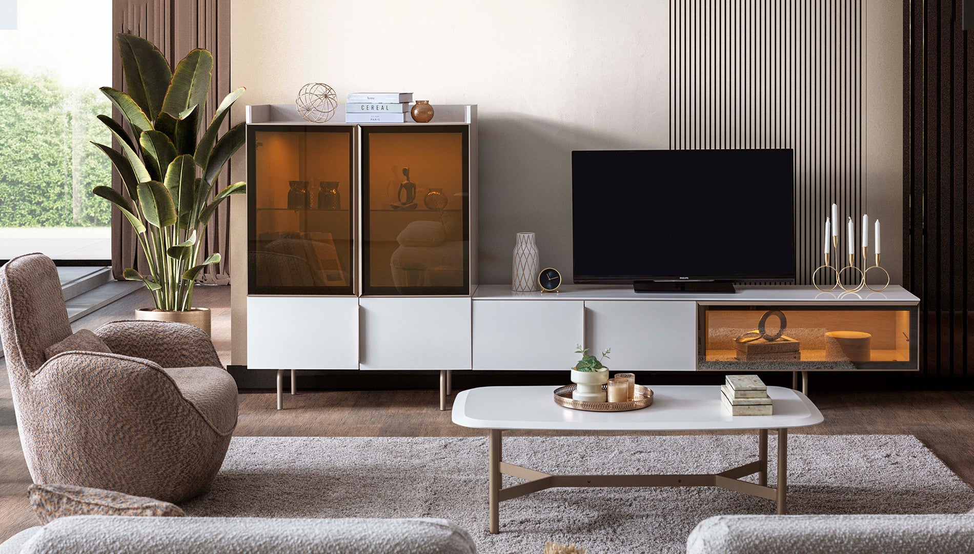 ТВ шкаф «Noble» с размер 210х34х50см