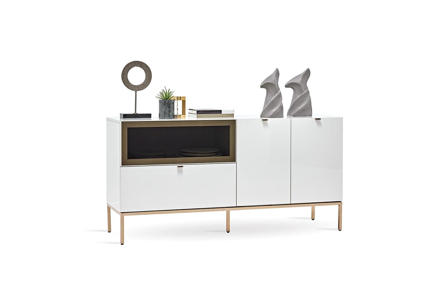 Бюфет «Legato White» с чекмедже, размер 160х81х48см